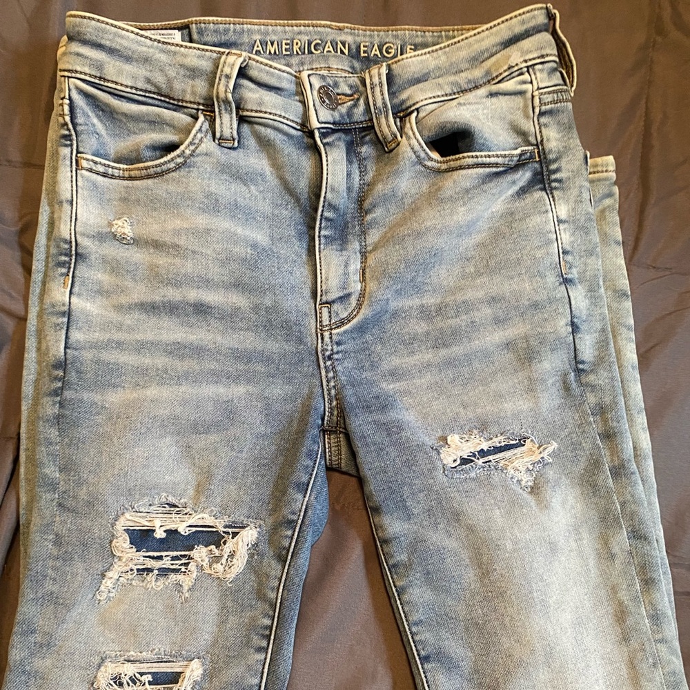 American Eagle ripped jeans